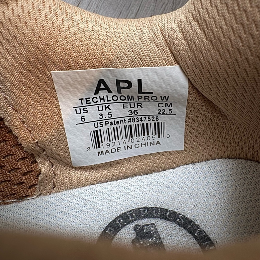 APL Athletic Propulsion Labs Techloom Pro Sneaker in Rose Gold & Parchment US 6 - Picture 10 of 11